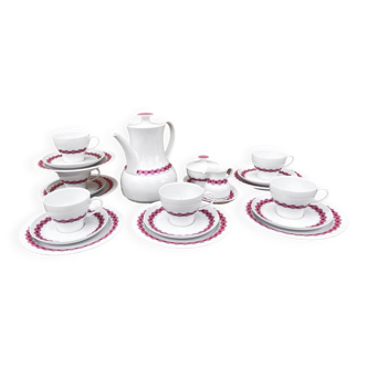 Service à café en porcelaine Thomas-Rosenthal, Allemagne, années 1970.