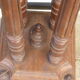 Old wooden saddle, 4 columns, chiseled,