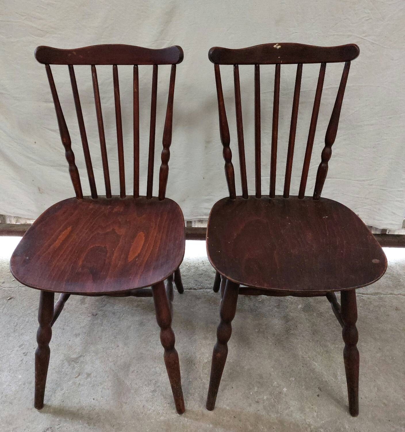 Pair of vintage bistro chairs