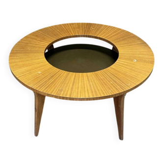 Vintage round coffee table, 1950s