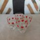 Liquor service 8 shot glasses "card game" vintage