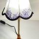 LAMPSHade Plexiglass and Lilac Fabric VINTAGE