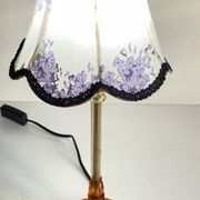 LAMPSHade Plexiglass and Lilac Fabric VINTAGE