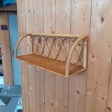 Rattan shelf