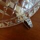 Glass chandelier antique vintage diamond tip. Two fires.
