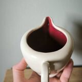 Carafe pitcher milk jug vintage barbotine Saint Clement France B letalle