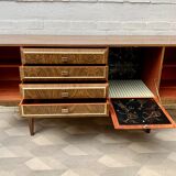 Vintage sideboard with drinks cabinet with drawers