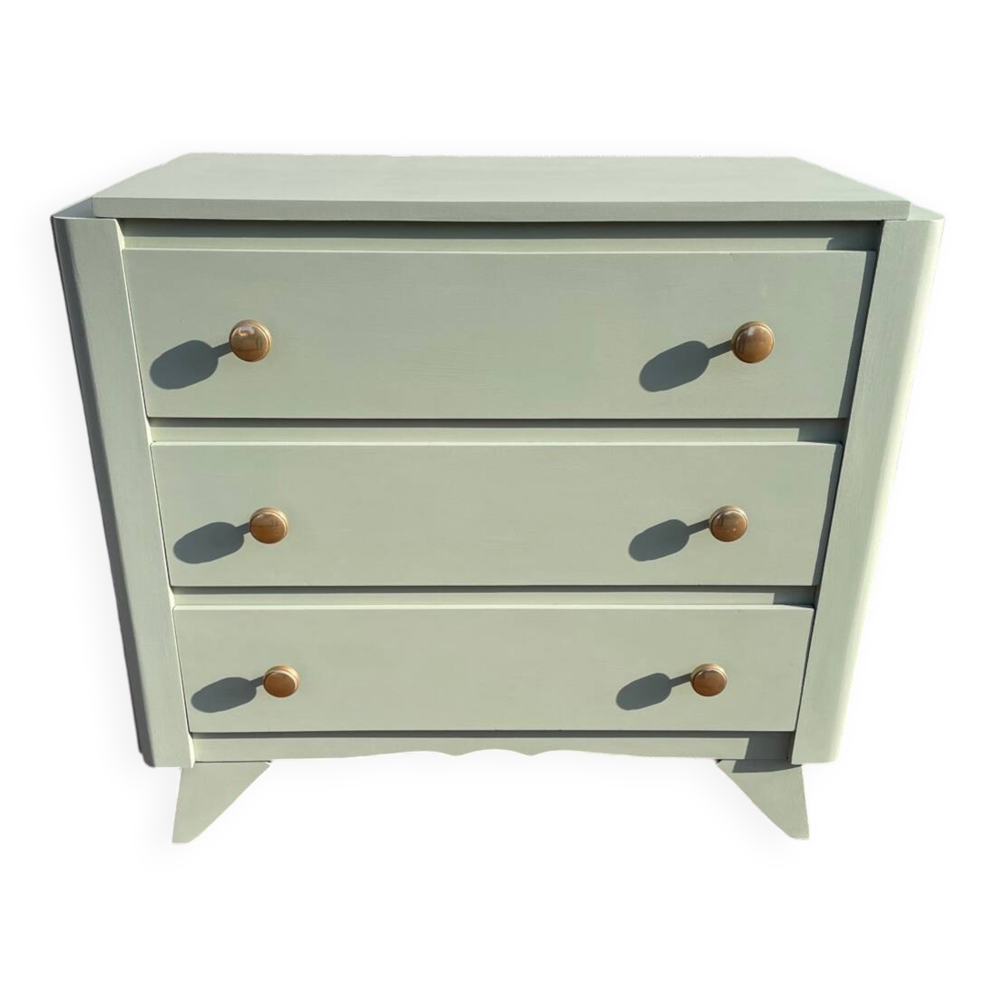 Vintage compass foot chest of drawers