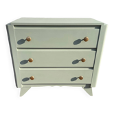 Vintage compass foot chest of drawers