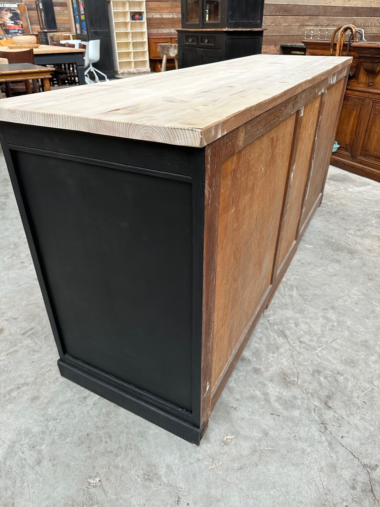 Old patinated craft furniture
