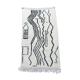 Tapis azilal blanc et noir berbère