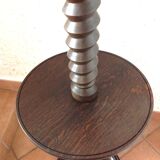 Lampadaire en bois tourné dans l'esprit de Charles Dudouyt / style art déco