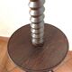 Wooden floor lamp turned in the spirit of Charles Dudouyt / art deco style