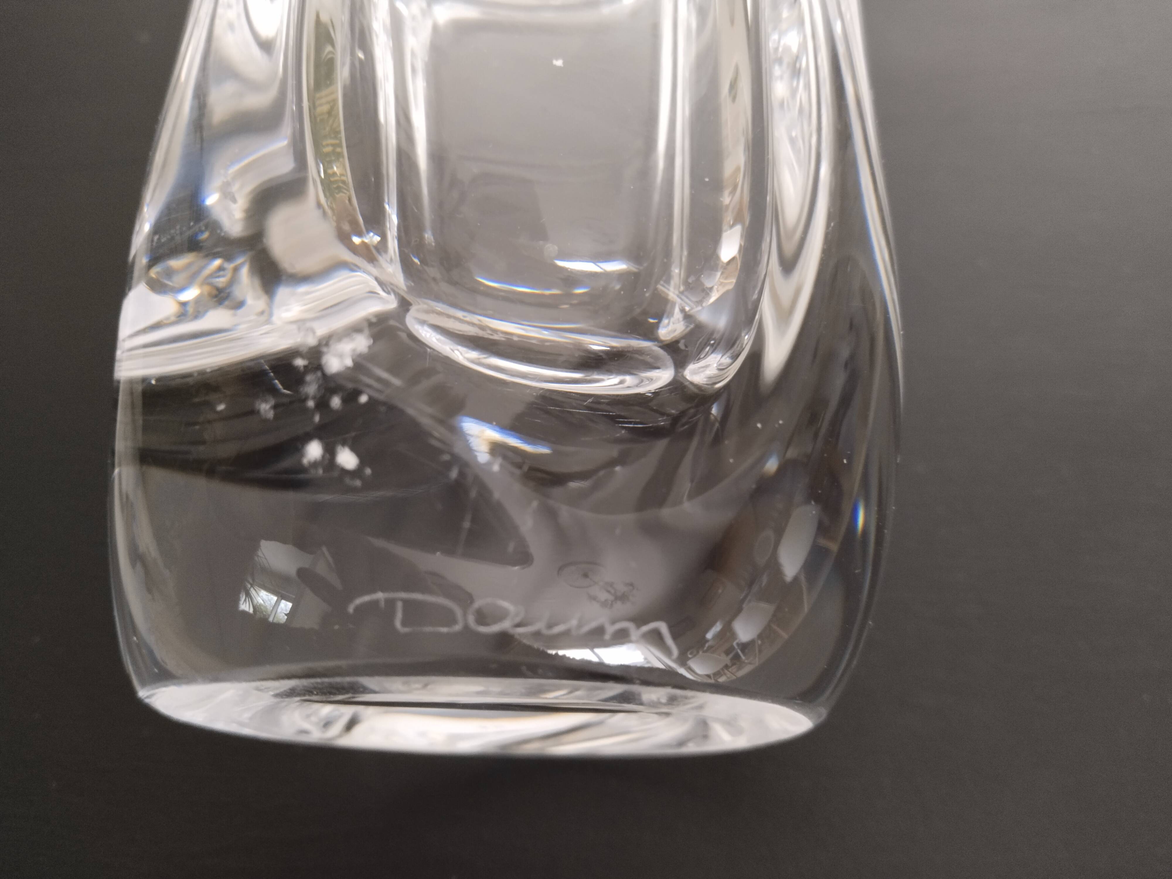 Daum crystal vase, signed, 2.2 kg