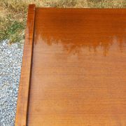 Vintage walnut varnished chest of drawers with 4 drawers from the 1960s.