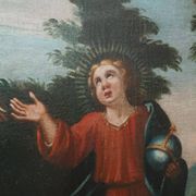 Old oil painting on canvas, 18th century
