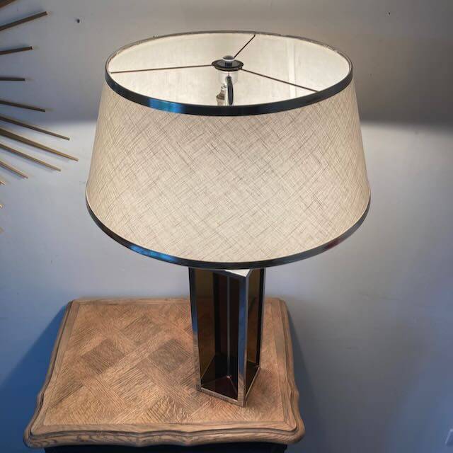 Large 70s plexiglass lamp