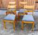 Set of 4 art deco chairs, 1940s