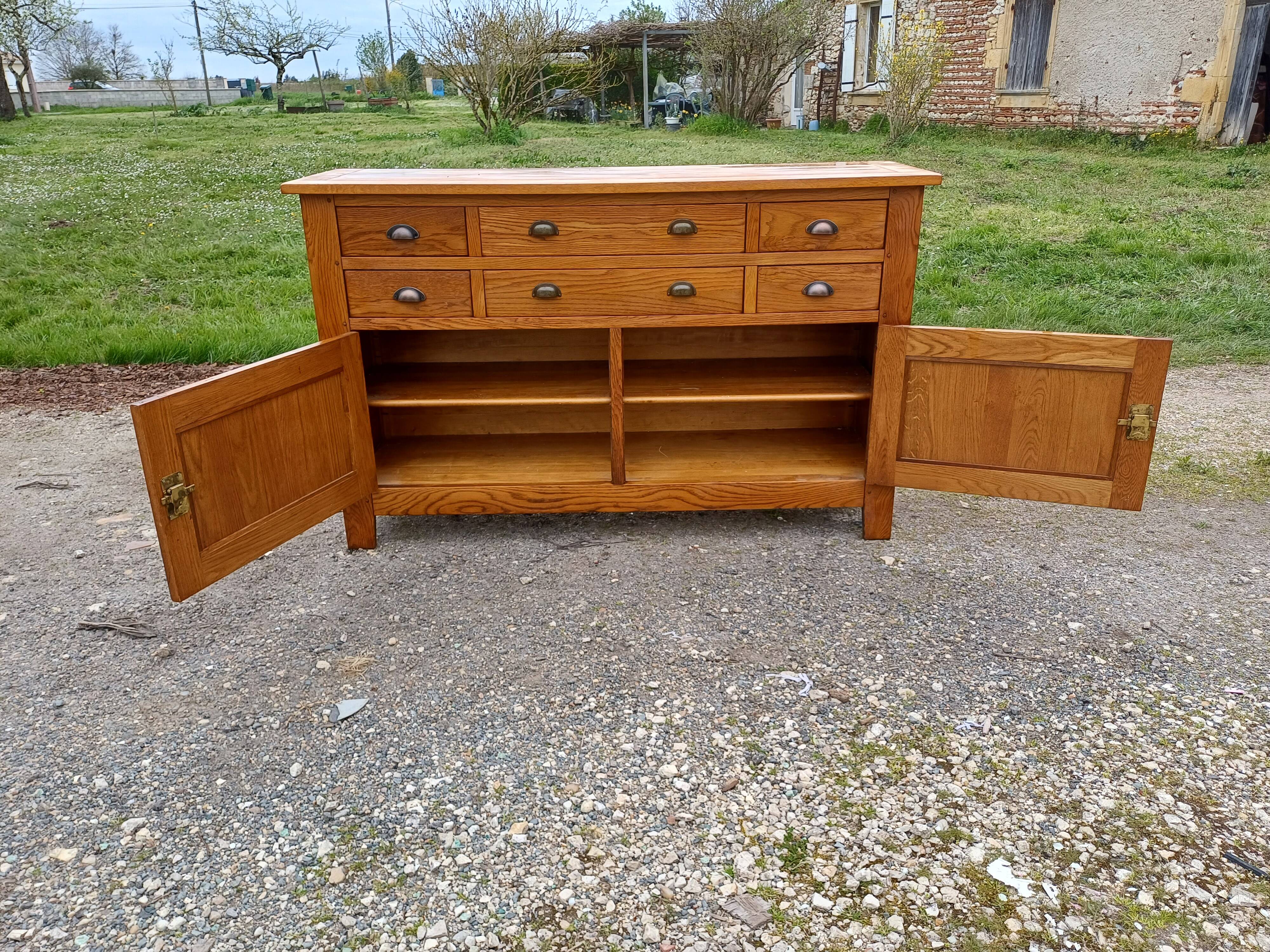 Industrial Wooden Furniture, 6 Drawers.