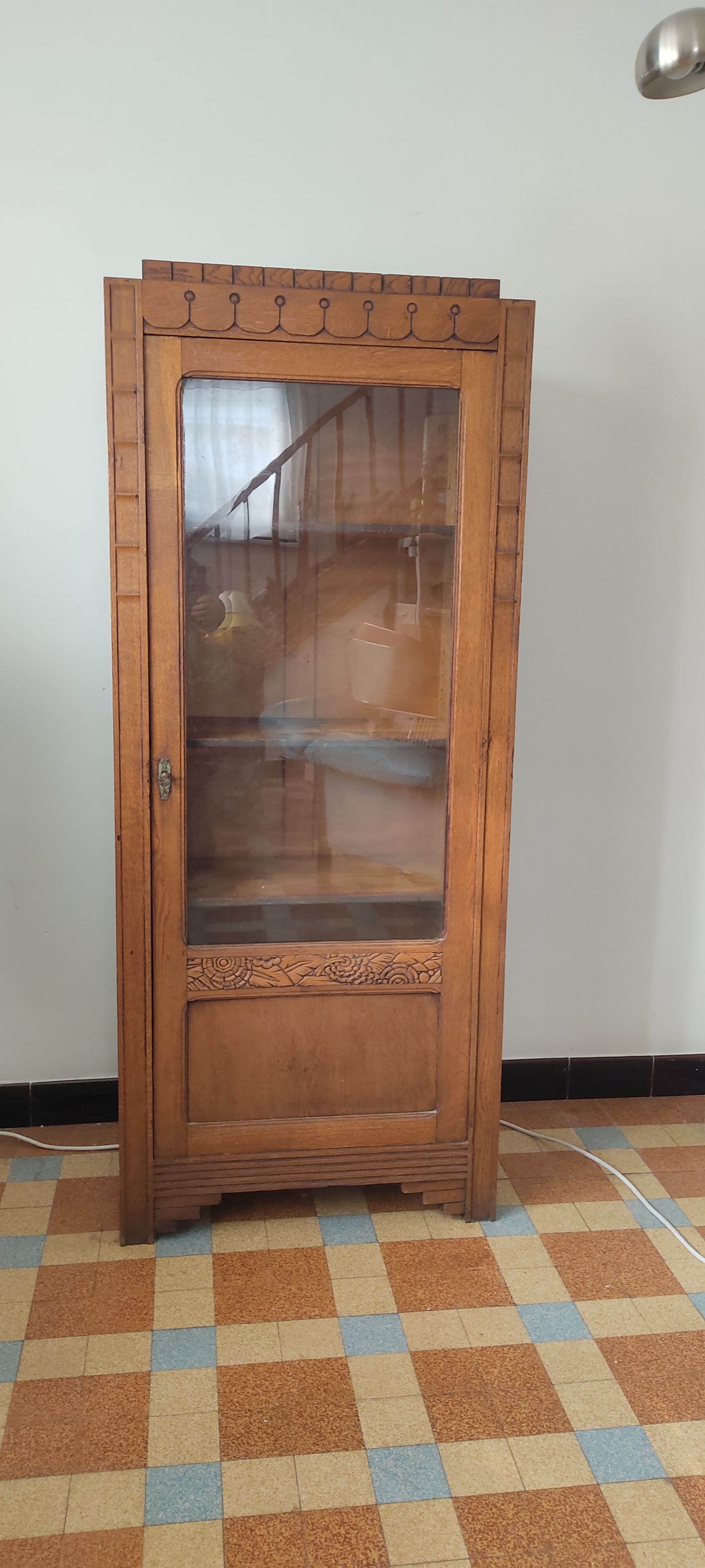 Glazed art deco cabinet