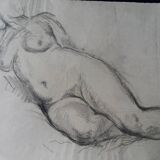Study of a female nude