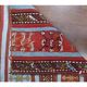 Vintage Turkish Oushak Handmade Wool Cotton Red Kilim Runner 60x214