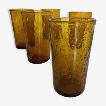 Set of 5 glasses Cups Biot 1960