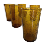 Set of 5 glasses Cups Biot 1960