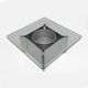 Michel Boyer Style Mid-century Modern French Steel and Glass Coffee Table
