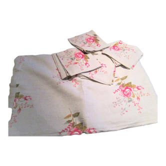 Nappe et 9 serviettes en lin