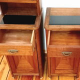 Pair of narrow cabinets with an extension, the 60s