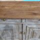 Antique low cabinet two doors two drawers in solid wood
