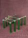Set of 3 vintage nesting tables 1970 hollywood regency gold metal