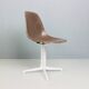 Charles & Ray Eames "La Fonda" Brown Fiberglass Chairs For Herman Miller