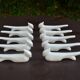 10 ceramic "bird" knife rests