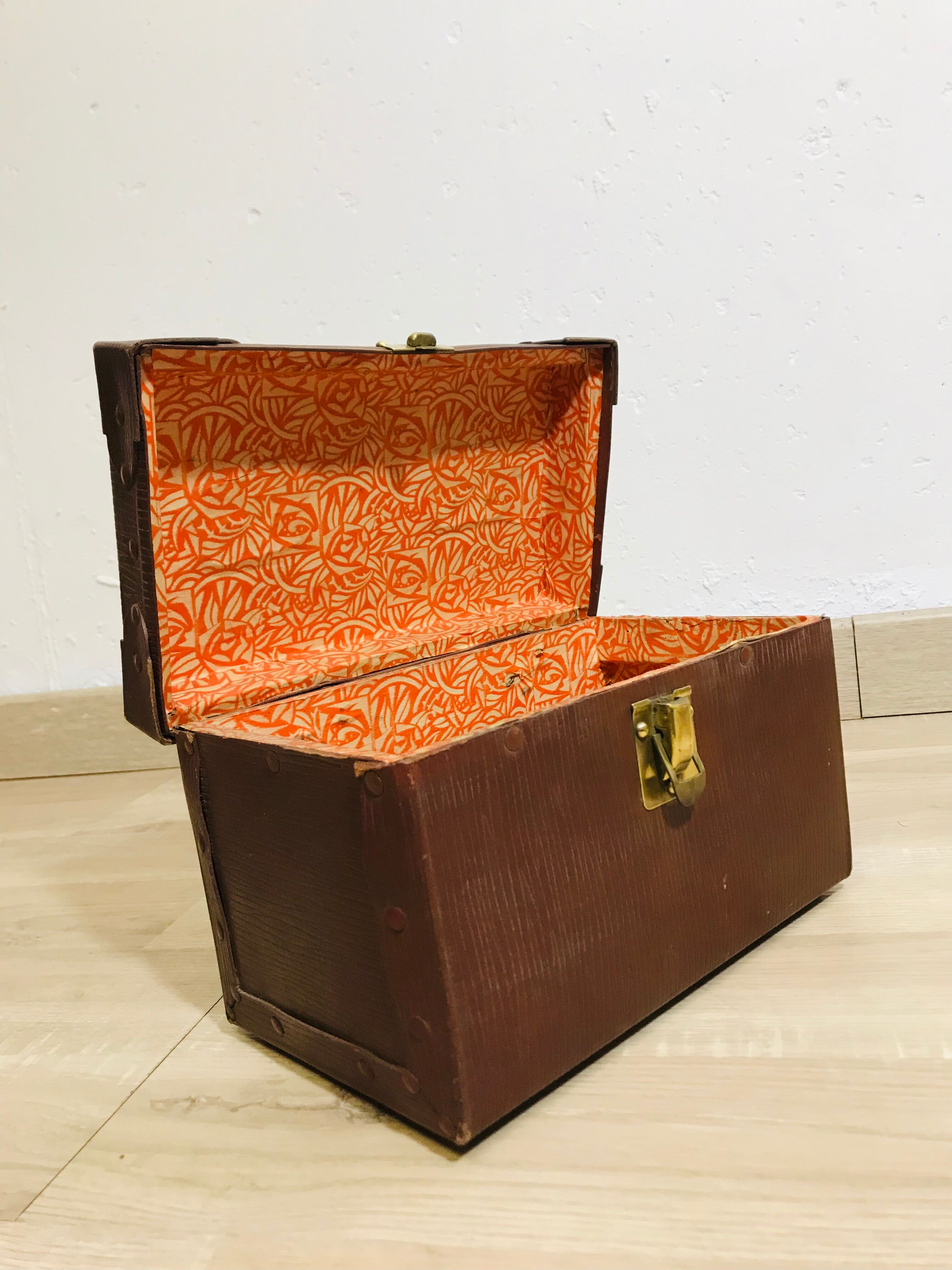 Small boiled cardboard box