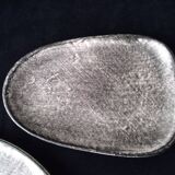 Dish and bowl set in gray sandstone Crépuscule model