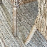 4 vintage rattan chairs