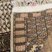 Beige wool Persian rug 210x130