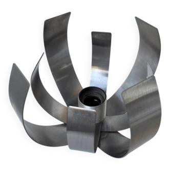 Oxar space age chrome flower wall light