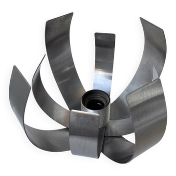 Applique Oxar space age chrome fleur