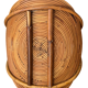 Italian log holder in rattan and bamboo from the 1960s
