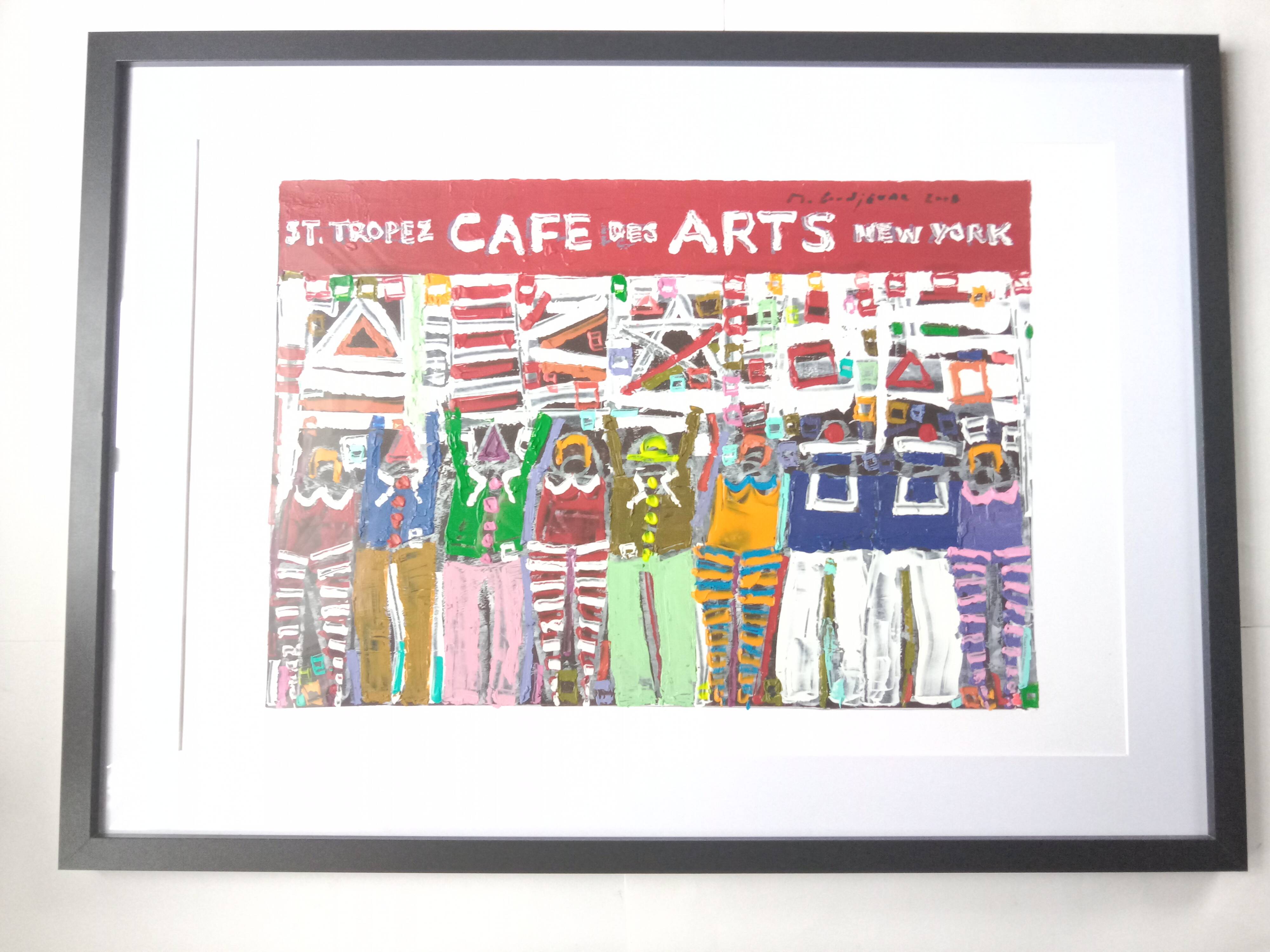 Café des Arts Saint-Tropez Signed Michel Godjevac