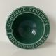 Cendrier de la Compagnie Générale Transatlantique en faïence émaillée vert bouteille