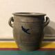 Lot 5 old blue sandstone 3 pots - carafe - vintage decoration tonneau