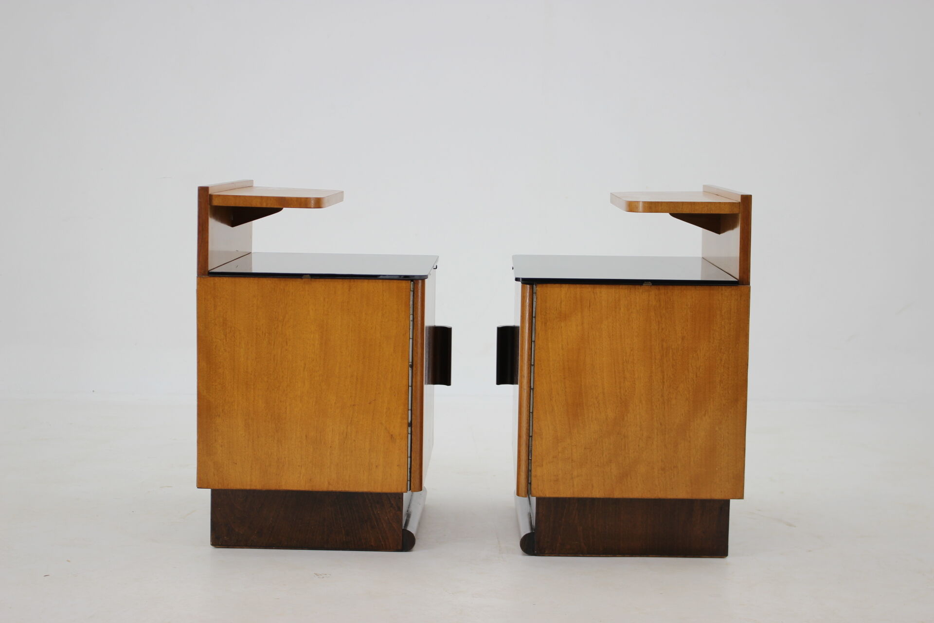 1950s Pair of Bedside Tables, Czechoslovakia
