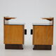 1950s Pair of Bedside Tables, Czechoslovakia