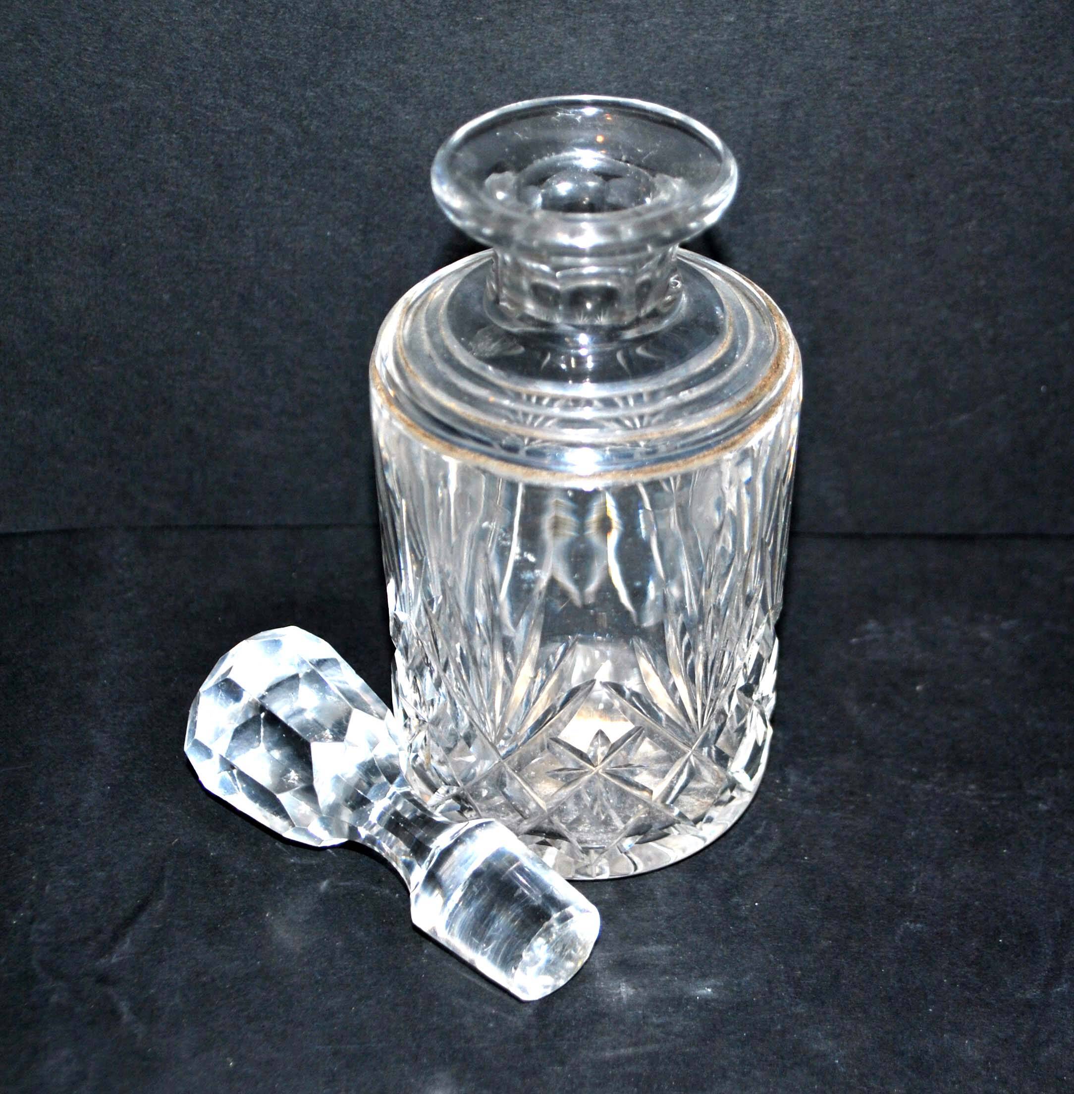 Carafe - Saint-Louis crystal toilet bottle, cut Massenet model