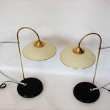 Paire de lampes minimalistes, années 1970