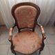Chaise accoudoir Louis Philippe